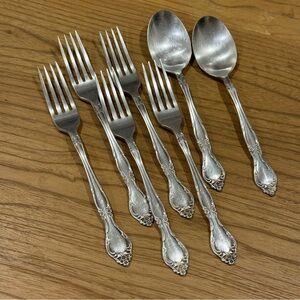 Oneida Community Affection Silverplate 1960 Flatware ( set of 7)
